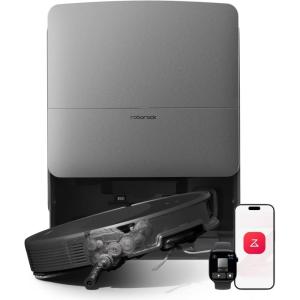 roborock Saros 20 Sonic Robot Vacuum and Mop, 36,000Pa Suction, 3.46 in Double-Layer Threshold, Reactive AI 3.0 Obstacle Recognition, 212°F Hot Water Wash, Zero-Tangling, 3.14’’ Ultra Slim, Black(Black01)
