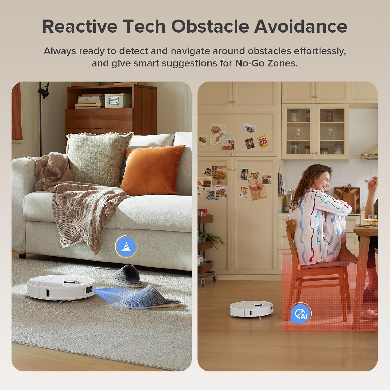 image:imageroborock Qrevo S Pro Robot Vacuum and Mop 18500Pa Suction Multifunctional Dock with 167 Mop SelfCleaning Smart Obstacle Avoidance AntiTangle Brush Liftable Spinning Mop BlackWhite01