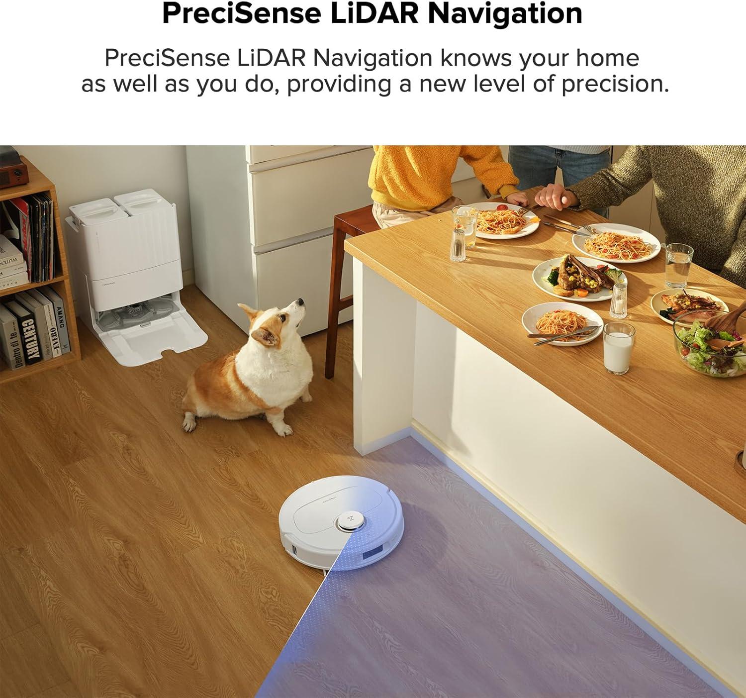 image:imageroborock Qrevo Pro Robot Vacuum and Mop with FlexiArm Design Edge Mopping Dynamic Hot Water Mop Washing and Drying Intelligent Dirt Detection 7000 Pa Suction Ideal for CarpetsWhite02