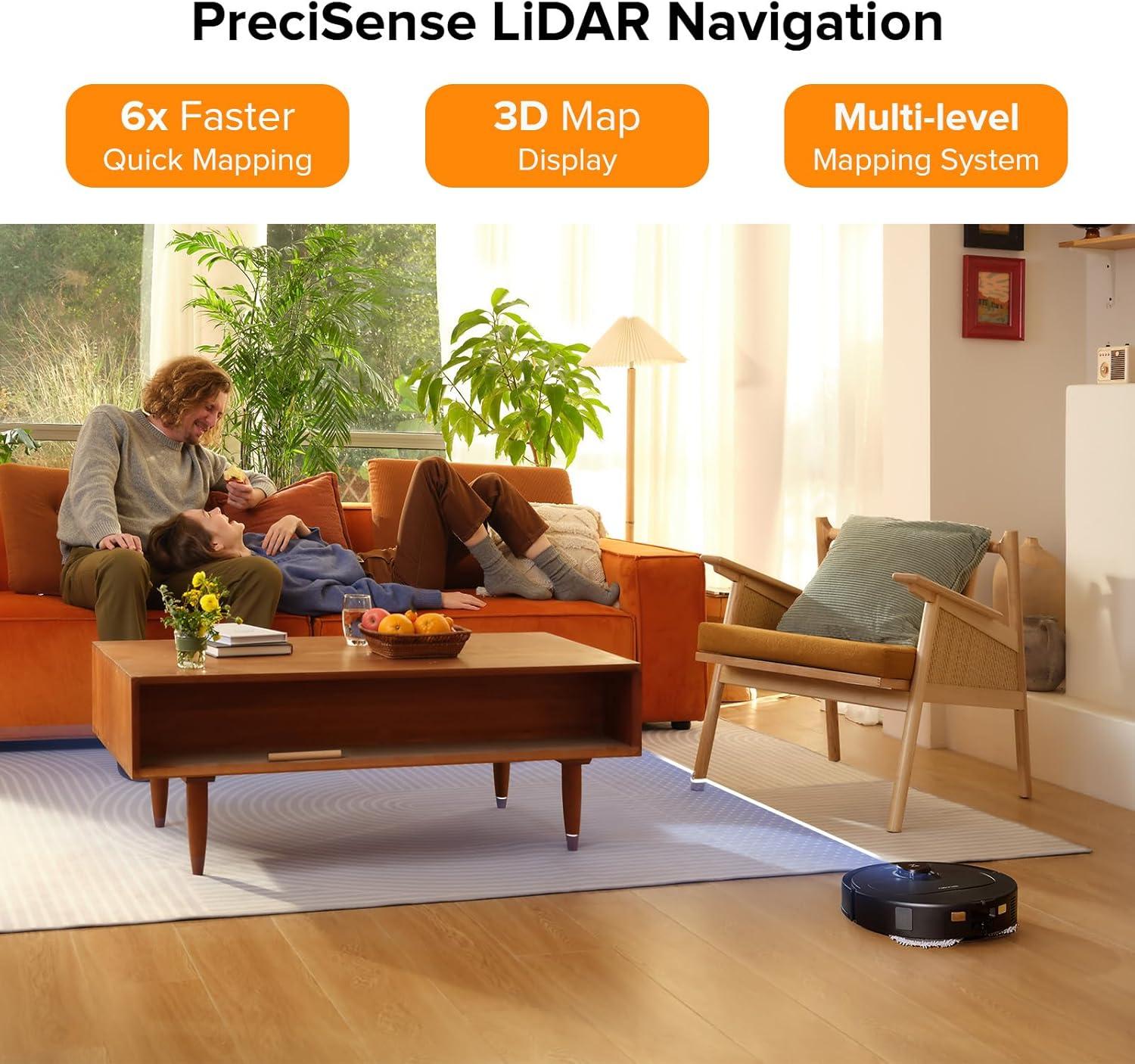 image:imageroborock Qrevo Pro Robot Vacuum and Mop with FlexiArm Design Edge Mopping Dynamic Hot Water Mop Washing and Drying Intelligent Dirt Detection 7000 Pa Suction Ideal for CarpetsBlack02