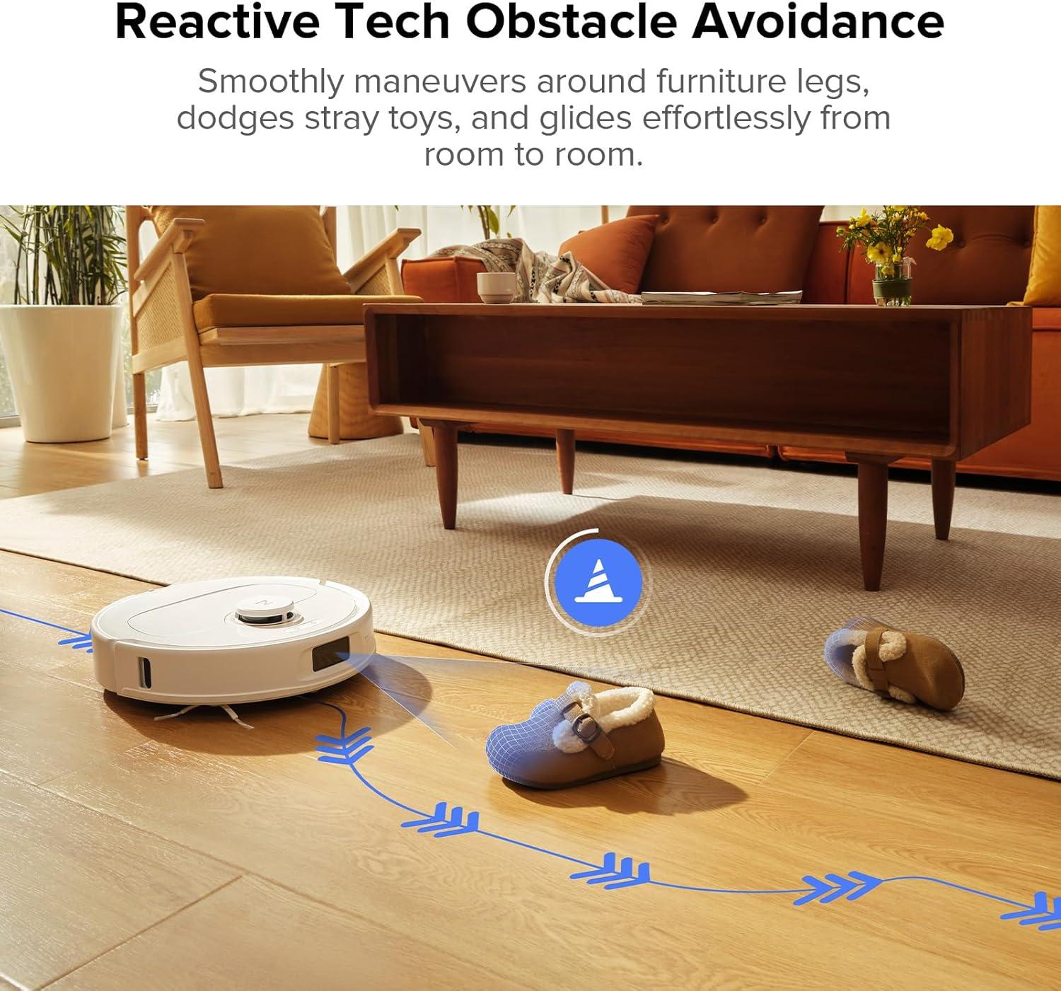 image:imageroborock Qrevo Pro Robot Vacuum and Mop with FlexiArm Design Edge Mopping Dynamic Hot Water Mop Washing and Drying Intelligent Dirt Detection 7000 Pa Suction Ideal for CarpetsBlack02