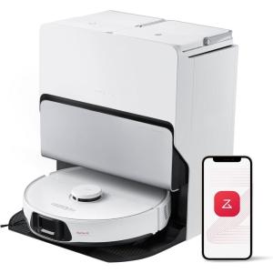 roborock S8 Max Ultra Robot Vacuum and Mop, Auto Mop Washing&Drying, Dirt Detection, Self-Emptying, 8000Pa Suction, 20mm Mop Lifting, White (Renewed)(White)