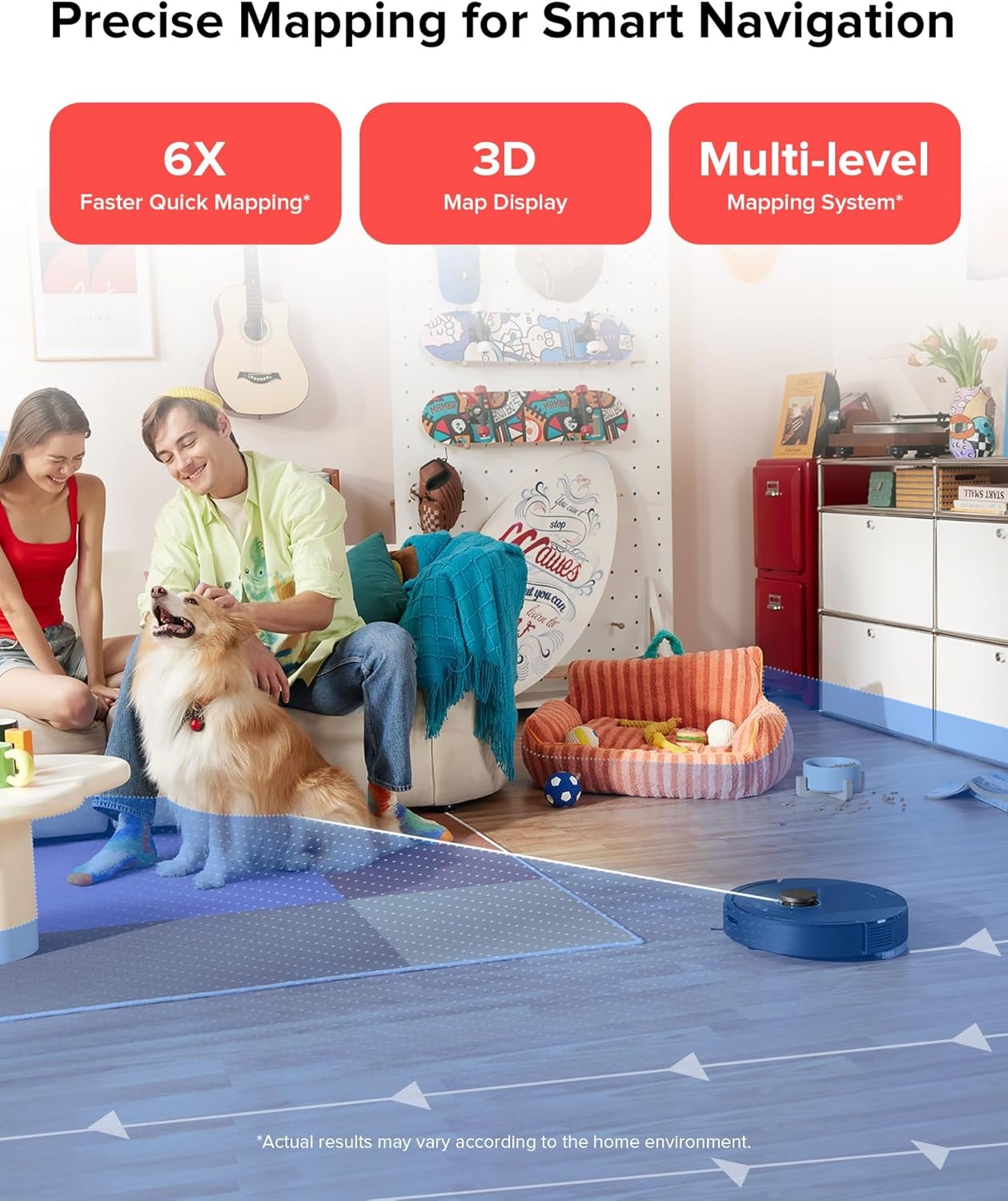 image:imageroborock Q5 Pro Robot Vacuum and Mop SelfEmptying 5500 Pa Max Suction DuoRoller Brush HandsFree Cleaning for up to 7 Weeks Precise Navigation Perfect for Hard Floors Carpets and Pet HairDark Gray