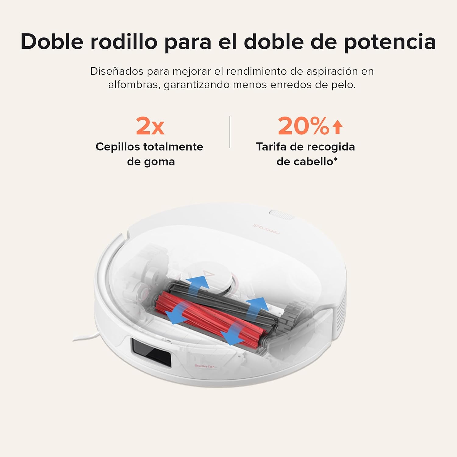 image:imageroborock Q5 Pro Robot Vacuum and Mop SelfEmptying 5500 Pa Max Suction DuoRoller Brush HandsFree Cleaning for up to 7 Weeks Precise Navigation Perfect for Hard Floors Carpets and Pet HairWhite01