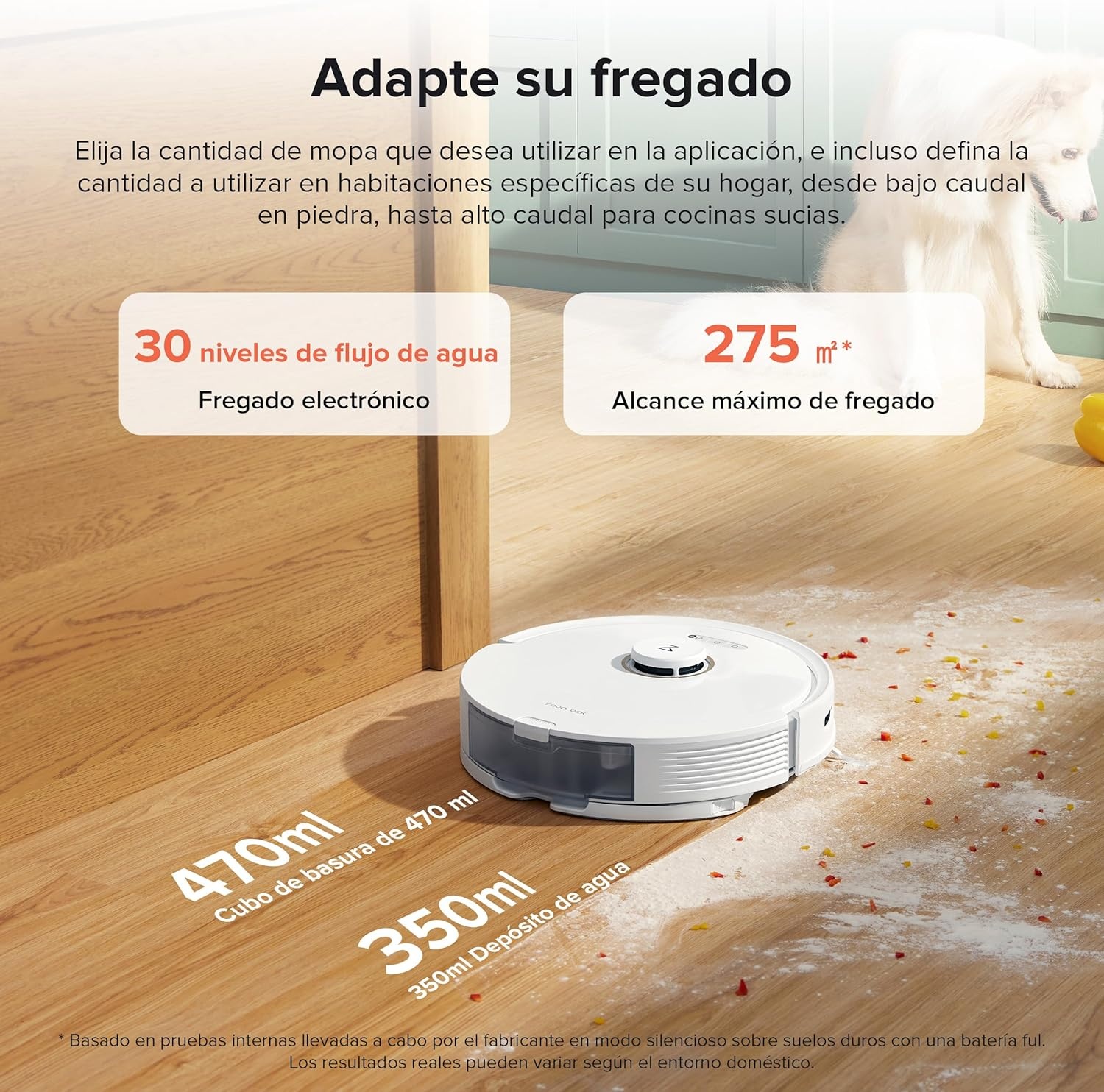 image:imageroborock Q5 Pro Robot Vacuum and Mop SelfEmptying 5500 Pa Max Suction DuoRoller Brush HandsFree Cleaning for up to 7 Weeks Precise Navigation Perfect for Hard Floors Carpets and Pet HairWhite01