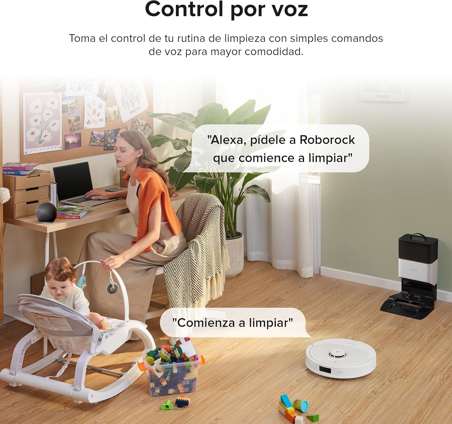 image:imageroborock Q5 Pro Robot Vacuum and Mop SelfEmptying 5500 Pa Max Suction DuoRoller Brush HandsFree Cleaning for up to 7 Weeks Precise Navigation Perfect for Hard Floors Carpets and Pet HairWhite01