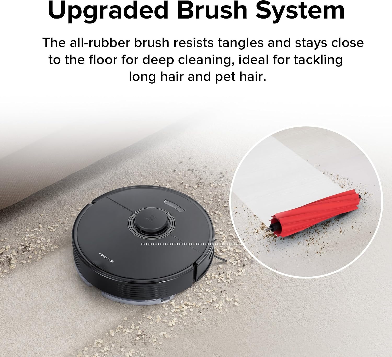 image:imageroborock Q7 Max Robot Vacuum and Mop with AutoEmpty Dock Pure HandsFree Cleaning for up to 7 Weeks APPControlled Mopping 4200Pa Suction NoMopampNoGo Zones 180mins RuntimeRenewedBlack