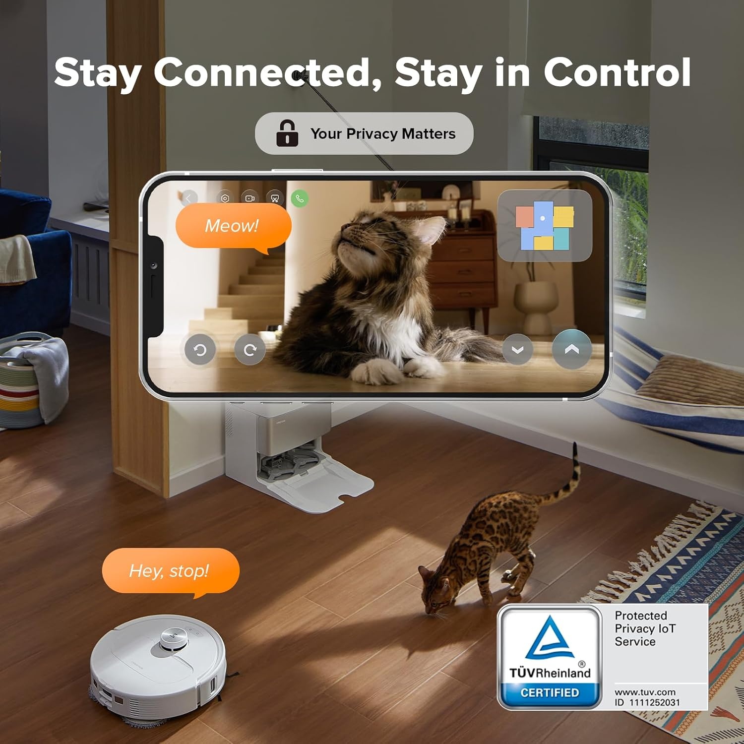 image:imageroborock Qrevo Master Robot Vacuum and Mop Combo 10000Pa Suction FlexiArm Design Side Brush amp Mop Auto Mop Washing amp Drying SelfEmptyingampRefilling White RenewedWhite
