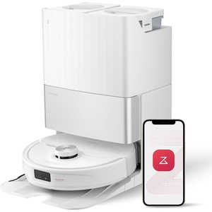 roborock Qrevo Master Robot Vacuum and Mop Combo, 10,000Pa Suction, FlexiArm Design Side Brush & Mop, Auto Mop Washing & Drying, Self-Emptying&Refilling, White (Renewed)(White)